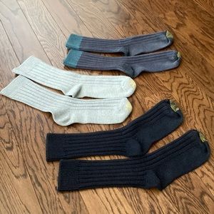 Gold toe gently worn womens socks 3 pair